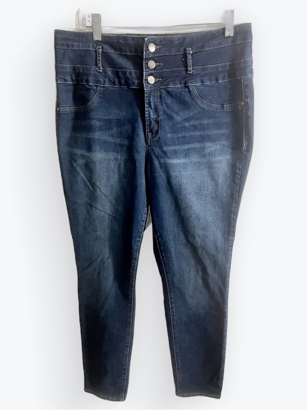 Refuge Dark Blue High-Rise Women’s Skinny Jeans Size 14